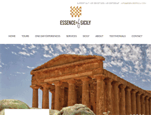 Tablet Screenshot of essenceofsicily.com